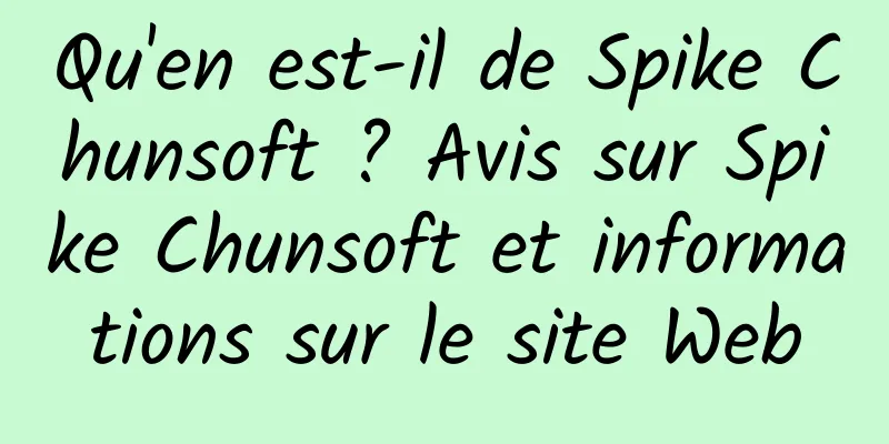 Qu'en est-il de Spike Chunsoft ? Avis sur Spike Chunsoft et informations sur le site Web