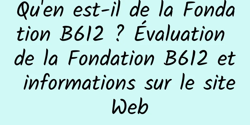 Qu'en est-il de la Fondation B612 ? Évaluation de la Fondation B612 et informations sur le site Web