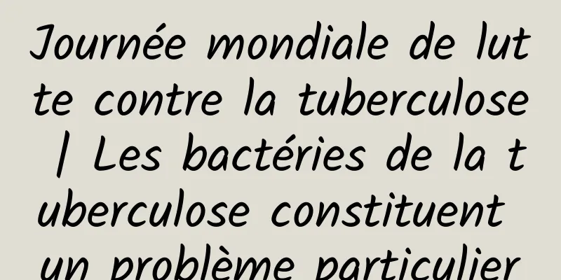 Journée mondiale de lutte contre la tuberculose | Les bactéries de la tuberculose constituent un problème particulier
