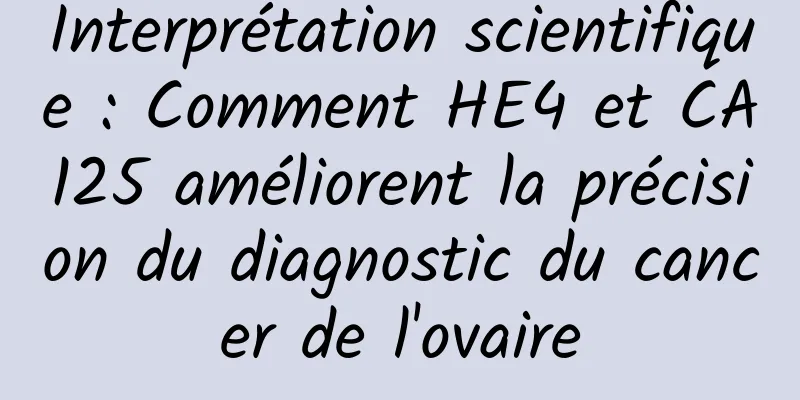 Interprétation scientifique : Comment HE4 et CA125 améliorent la précision du diagnostic du cancer de l'ovaire