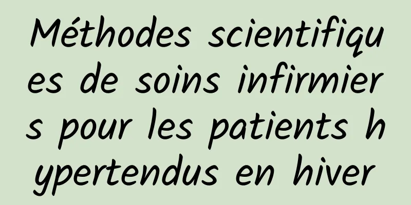 Méthodes scientifiques de soins infirmiers pour les patients hypertendus en hiver