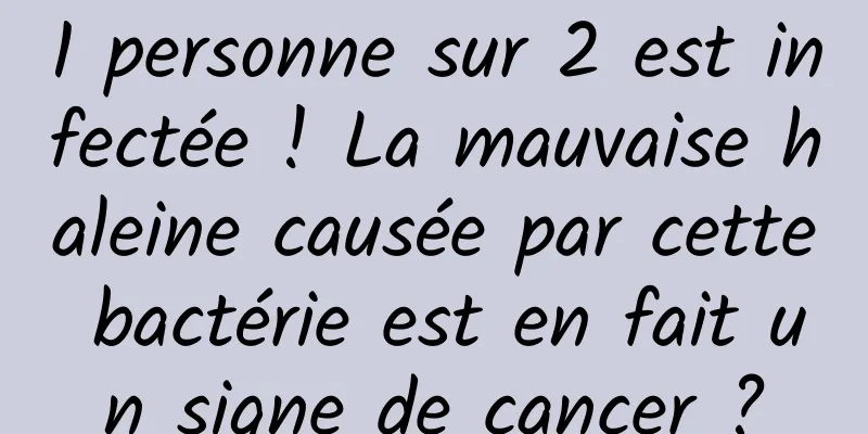 1 personne sur 2 est infectée ! La mauvaise haleine causée par cette bactérie est en fait un signe de cancer ?
