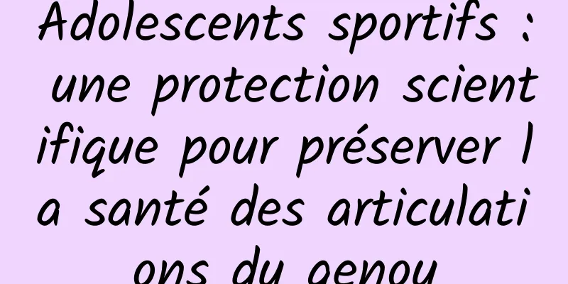 Adolescents sportifs : une protection scientifique pour préserver la santé des articulations du genou