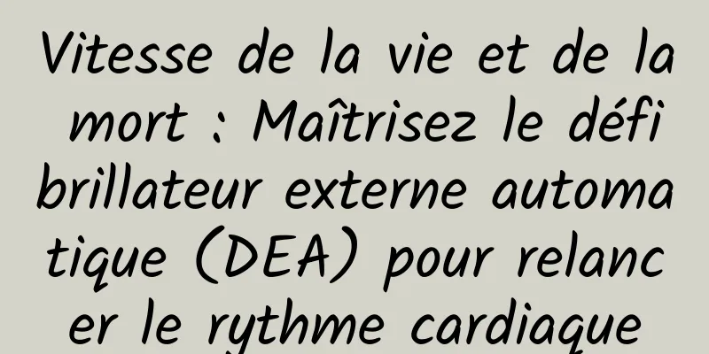 Vitesse de la vie et de la mort : Maîtrisez le défibrillateur externe automatique (DEA) pour relancer le rythme cardiaque