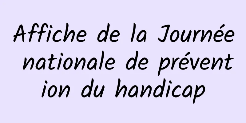 Affiche de la Journée nationale de prévention du handicap