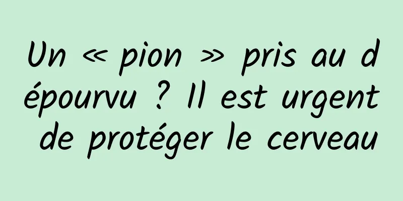 Un « pion » pris au dépourvu ? Il est urgent de protéger le cerveau