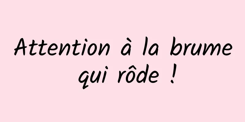 Attention à la brume qui rôde !