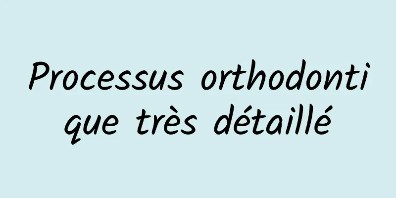 Processus orthodontique très détaillé