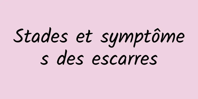 Stades et symptômes des escarres
