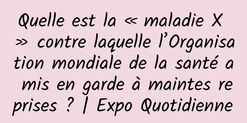 Quelle est la « maladie X » contre laquelle l’Organisation mondiale de la santé a mis en garde à maintes reprises ? | Expo Quotidienne