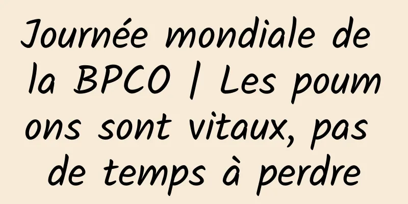 Journée mondiale de la BPCO | Les poumons sont vitaux, pas de temps à perdre