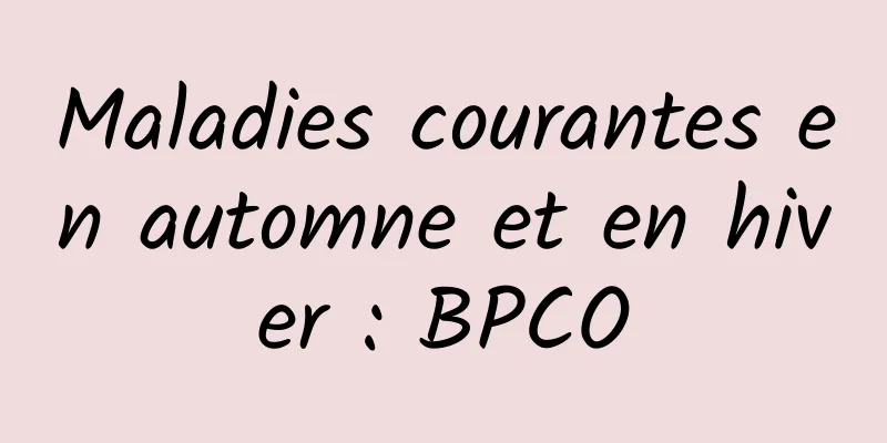 Maladies courantes en automne et en hiver : BPCO