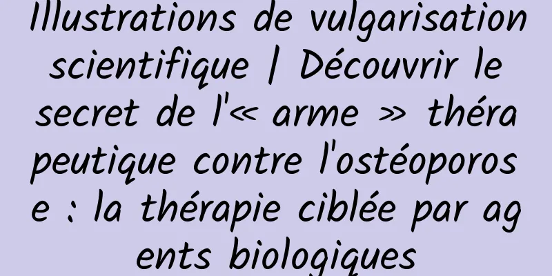 Illustrations de vulgarisation scientifique | Découvrir le secret de l'« arme » thérapeutique contre l'ostéoporose : la thérapie ciblée par agents biologiques