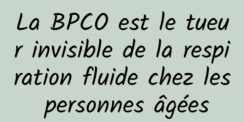 La BPCO est le tueur invisible de la respiration fluide chez les personnes âgées