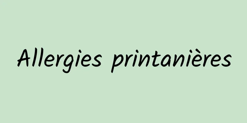 Allergies printanières