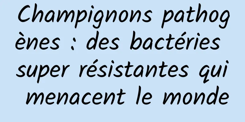 Champignons pathogènes : des bactéries super résistantes qui menacent le monde