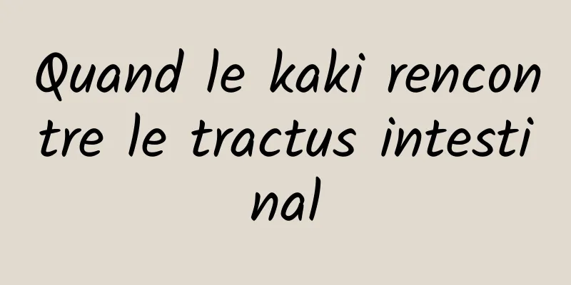 Quand le kaki rencontre le tractus intestinal