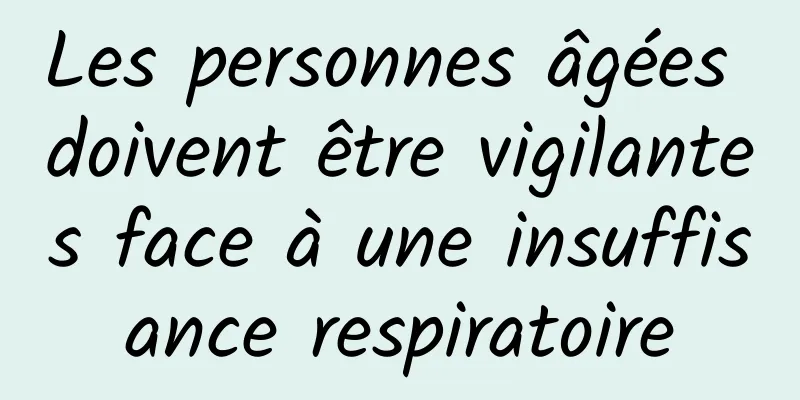 Les personnes âgées doivent être vigilantes face à une insuffisance respiratoire