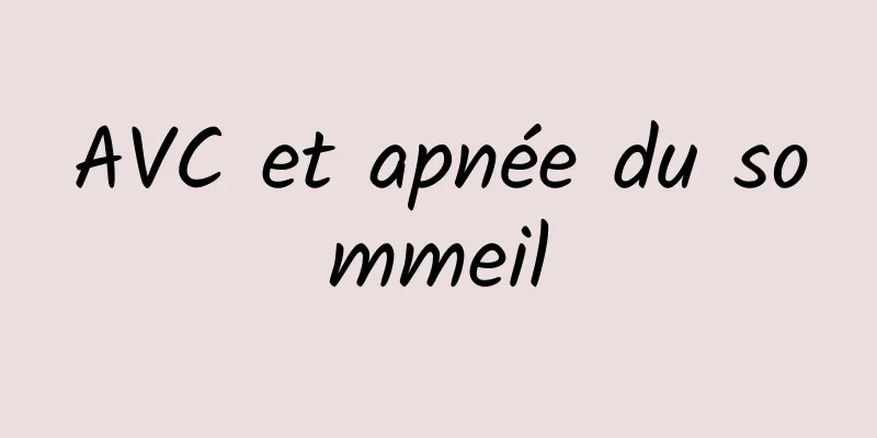 AVC et apnée du sommeil