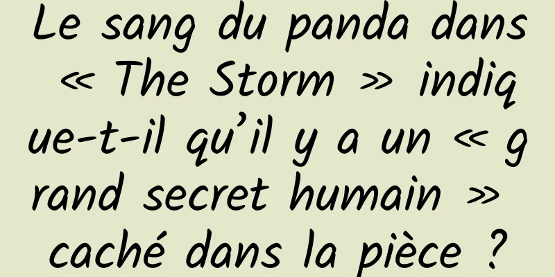 Le sang du panda dans « The Storm » indique-t-il qu’il y a un « grand secret humain » caché dans la pièce ?