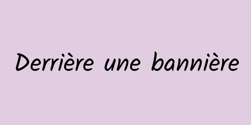 Derrière une bannière