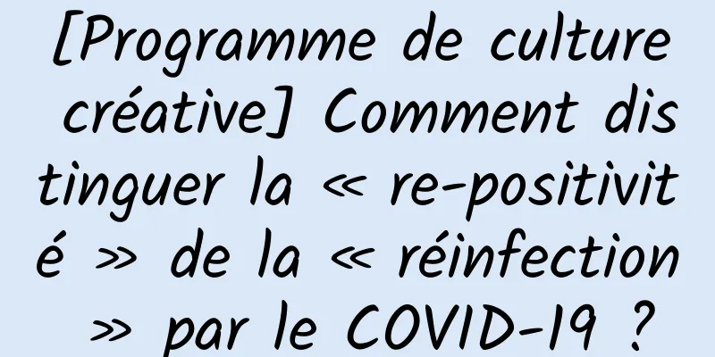 [Programme de culture créative] Comment distinguer la « re-positivité » de la « réinfection » par le COVID-19 ?