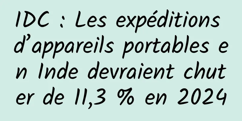 IDC : Les expéditions d’appareils portables en Inde devraient chuter de 11,3 % en 2024