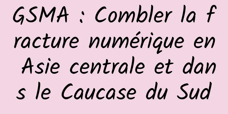 GSMA : Combler la fracture numérique en Asie centrale et dans le Caucase du Sud
