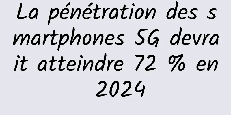 La pénétration des smartphones 5G devrait atteindre 72 % en 2024
