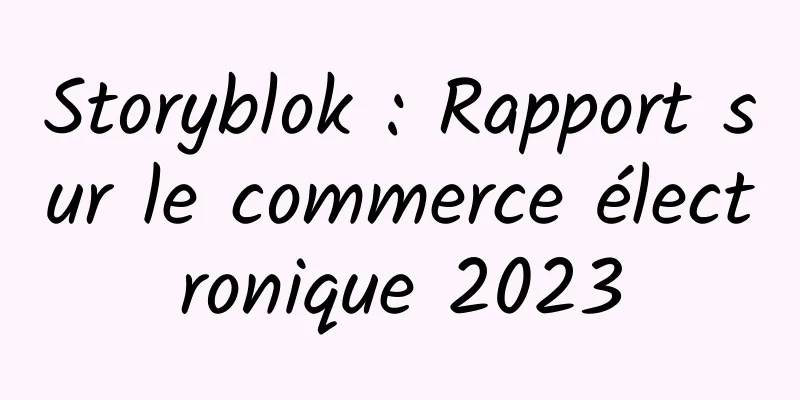 Storyblok : Rapport sur le commerce électronique 2023