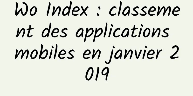 Wo Index : classement des applications mobiles en janvier 2019