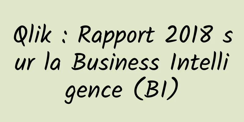 Qlik : Rapport 2018 sur la Business Intelligence (BI)