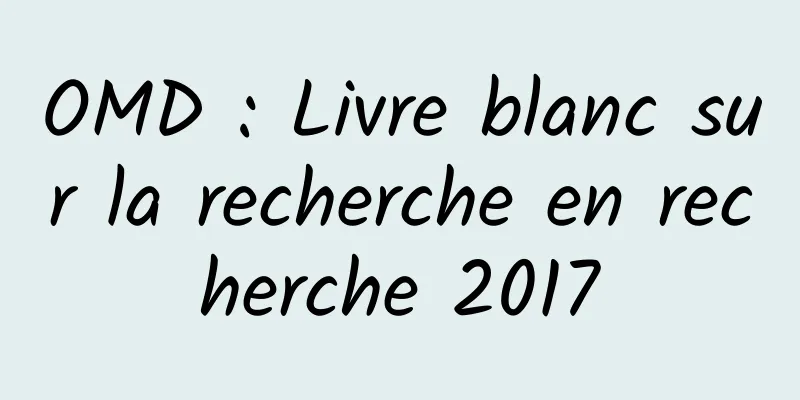 OMD : Livre blanc sur la recherche en recherche 2017