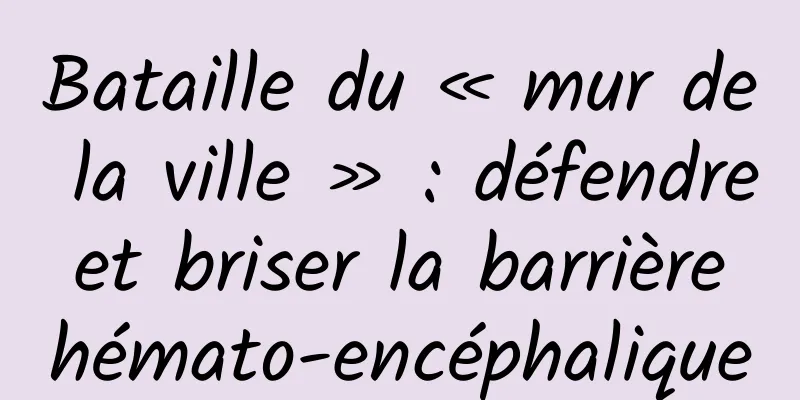 Bataille du « mur de la ville » : défendre et briser la barrière hémato-encéphalique