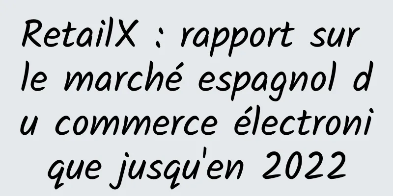 RetailX : rapport sur le marché espagnol du commerce électronique jusqu'en 2022