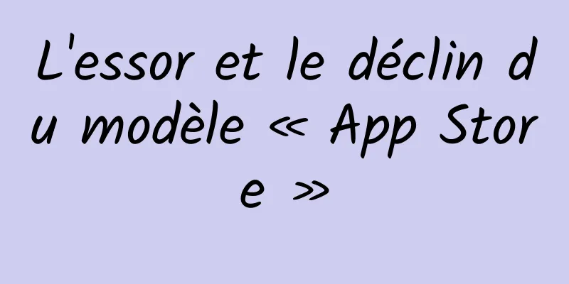 L'essor et le déclin du modèle « App Store »