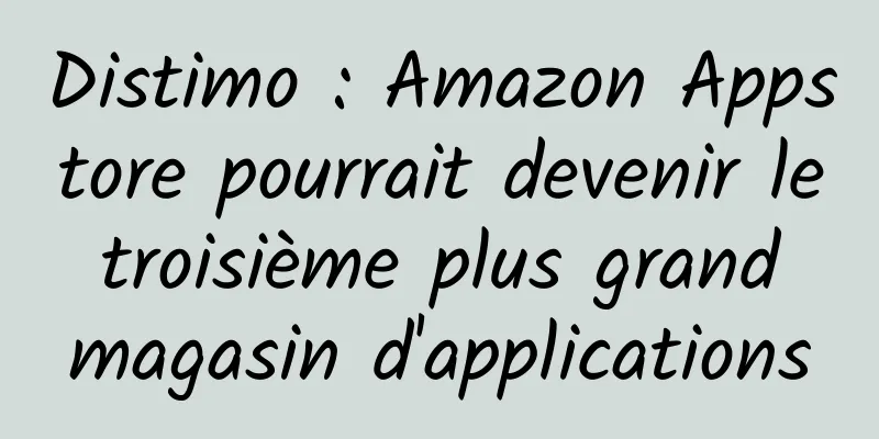 Distimo : Amazon Appstore pourrait devenir le troisième plus grand magasin d'applications