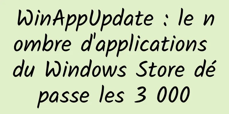 WinAppUpdate : le nombre d'applications du Windows Store dépasse les 3 000