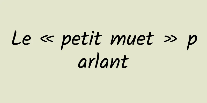 Le « petit muet » parlant