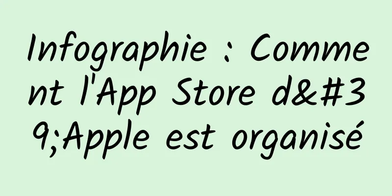 Infographie : Comment l'App Store d'Apple est organisé