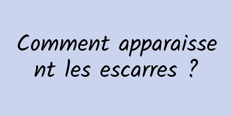 Comment apparaissent les escarres ?