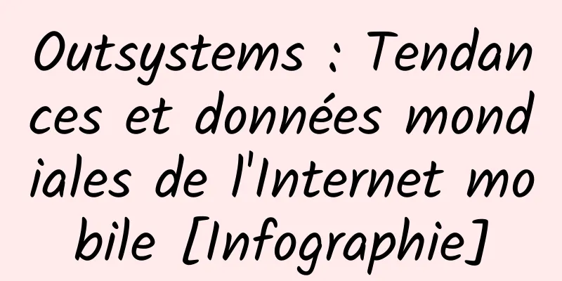 Outsystems : Tendances et données mondiales de l'Internet mobile [Infographie]
