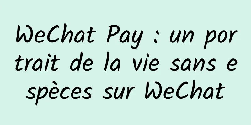 WeChat Pay : un portrait de la vie sans espèces sur WeChat