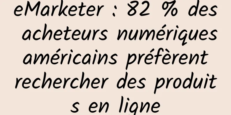 eMarketer : 82 % des acheteurs numériques américains préfèrent rechercher des produits en ligne