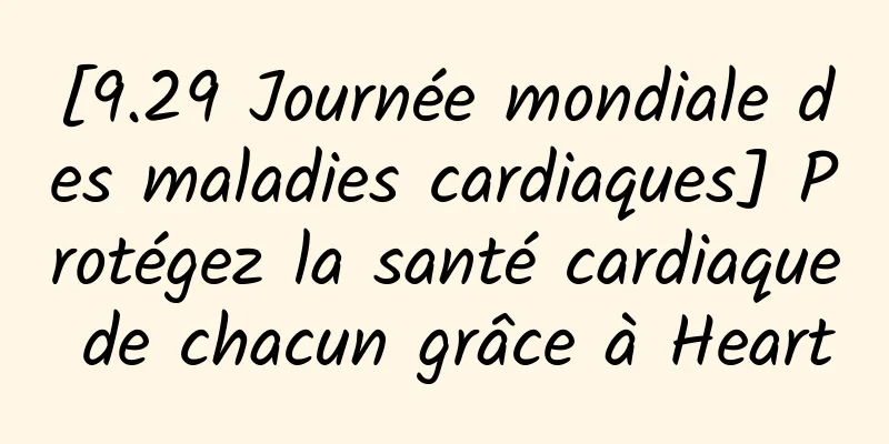 [9.29 Journée mondiale des maladies cardiaques] Protégez la santé cardiaque de chacun grâce à Heart