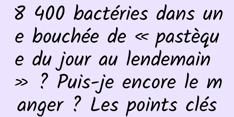 8 400 bactéries dans une bouchée de « pastèque du jour au lendemain » ? Puis-je encore le manger ? Les points clés