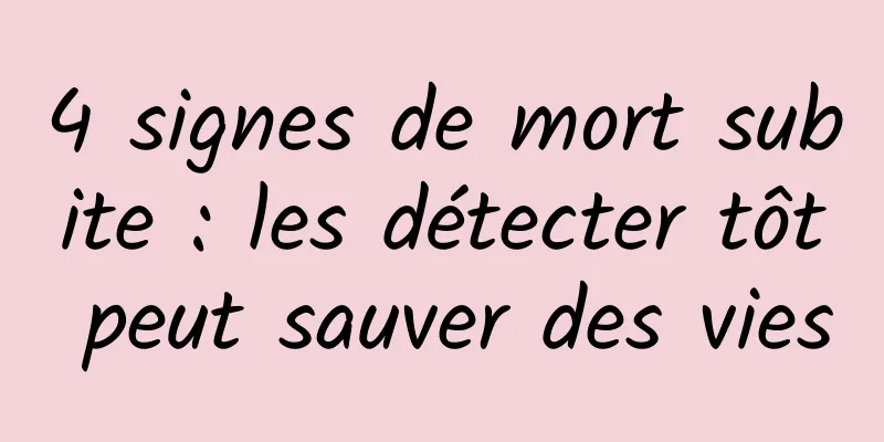 4 signes de mort subite : les détecter tôt peut sauver des vies