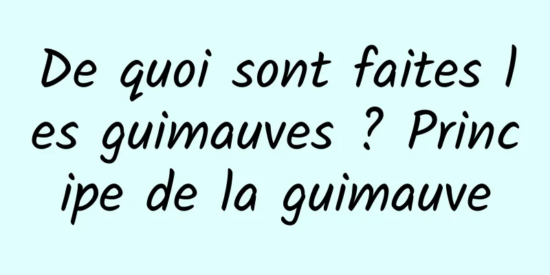 De quoi sont faites les guimauves ? Principe de la guimauve
