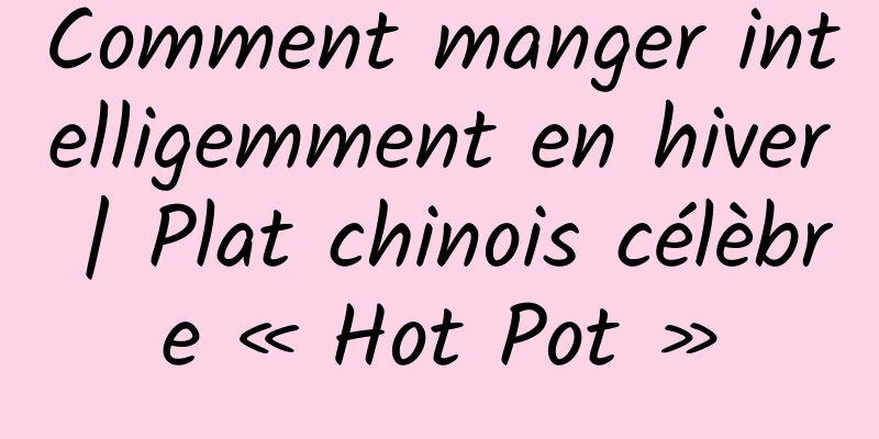 Comment manger intelligemment en hiver | Plat chinois célèbre « Hot Pot »