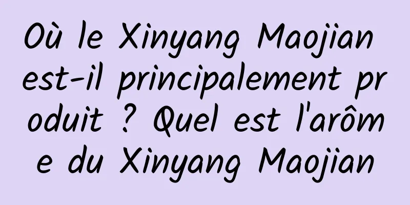 Où le Xinyang Maojian est-il principalement produit ? Quel est l'arôme du Xinyang Maojian